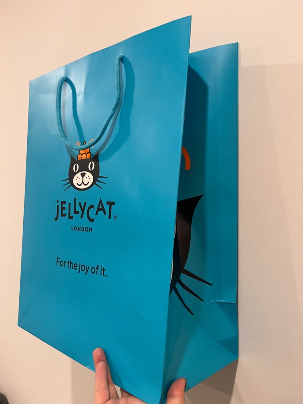 Jellycat Giant shopping Bag with cute cat NEW Gift Bag